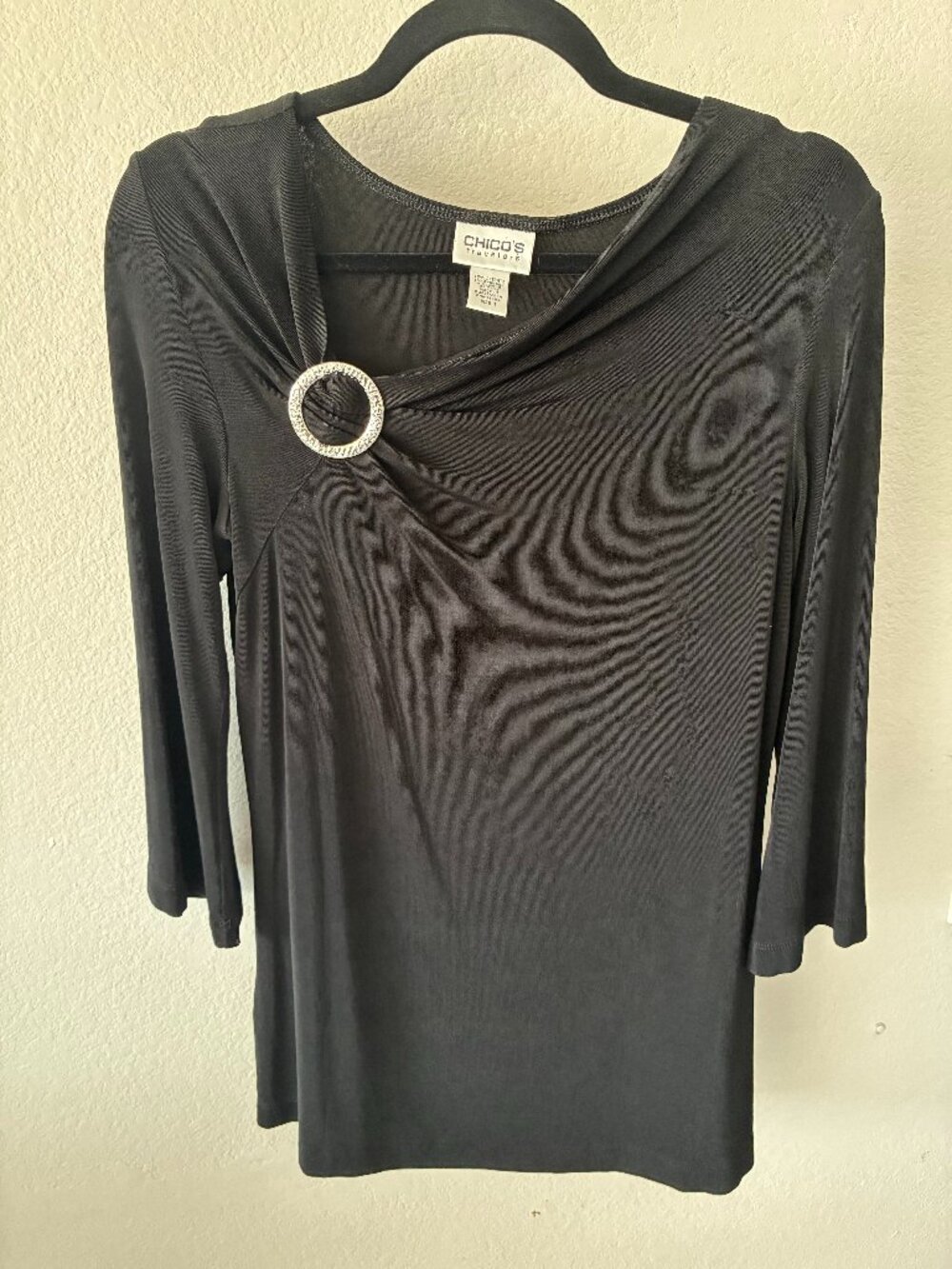 Chico's Travelers Black Top